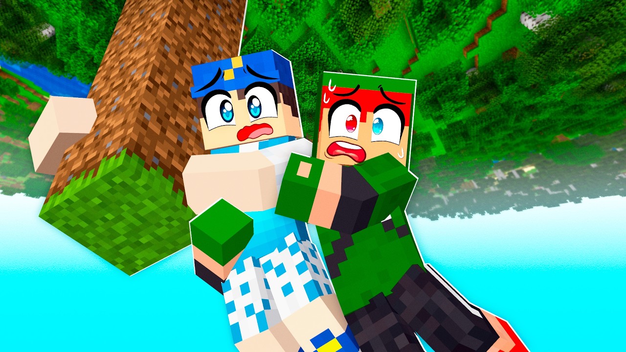 AMIGOS SOBREVIVEM 24 HORAS NO MUNDO INVERTIDO DO MINECRAFT!!