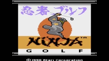 Ninja Golf (Atari 7800) 60 sec playthrough highlights