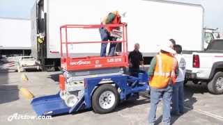 Loading a SJIII 3219 Skyjack Scissor Lift onto a RS8-32 Airtow Trailer by airtowtrailers 5,232 views 9 years ago 1 minute, 1 second