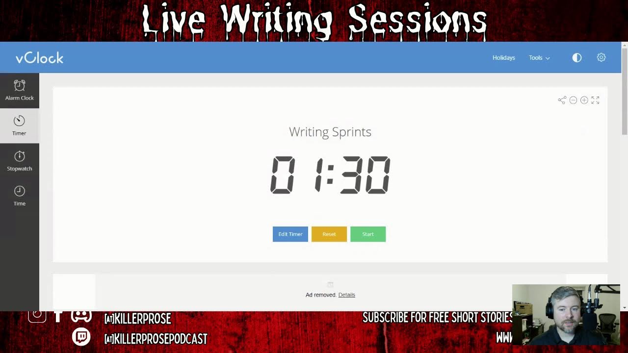 Live Writing Sprints