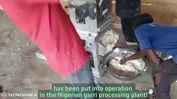 Henan Jinrui Garri Processing Machine Cassava Grinding Machine Running in Ghana