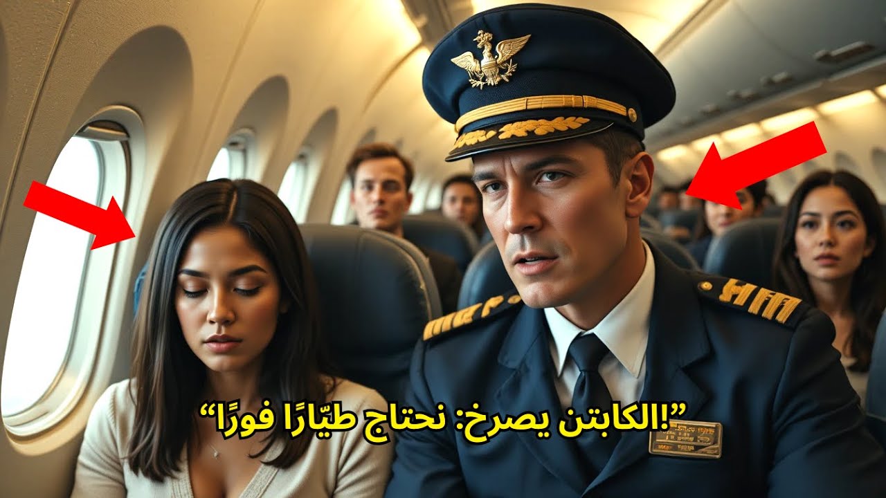 نامت المرأة السوداء في الطائرة… حتى صرخ الكابتن بخوف: هل هناك طيّار مقاتل على متن الرحلة؟!