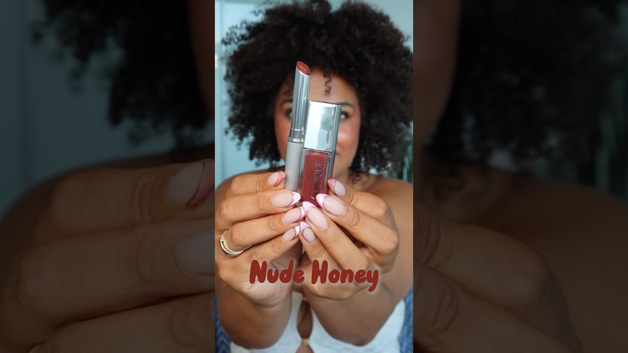 CLINIQUE NUDE HONEY 🍯✨ Clinique Honey Lip Swatches 💕 #blackhoney #lipswatches