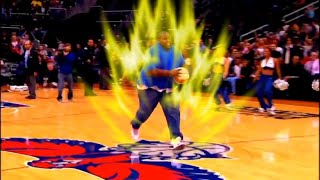 Fat Guy tries to Use Ultra Instinct to make a dunk at a hawks game