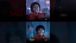 #MichaelJackson in the Thriller music video (1983) vs. #JaafarJackson in the biopic #Michael (2026)