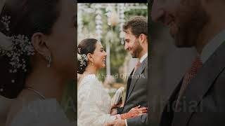 Ushna Shah Hd Pictures With Husband Hamza Amin From Receptioniqraahmedofficialshortsytshort