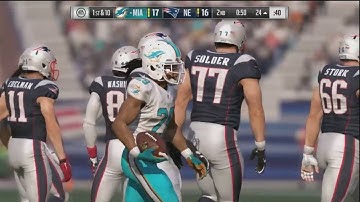 Madden NFL17 -  New Gameplay Clip #9 - Pocket Disengage & Ball Physics - Tip Passes