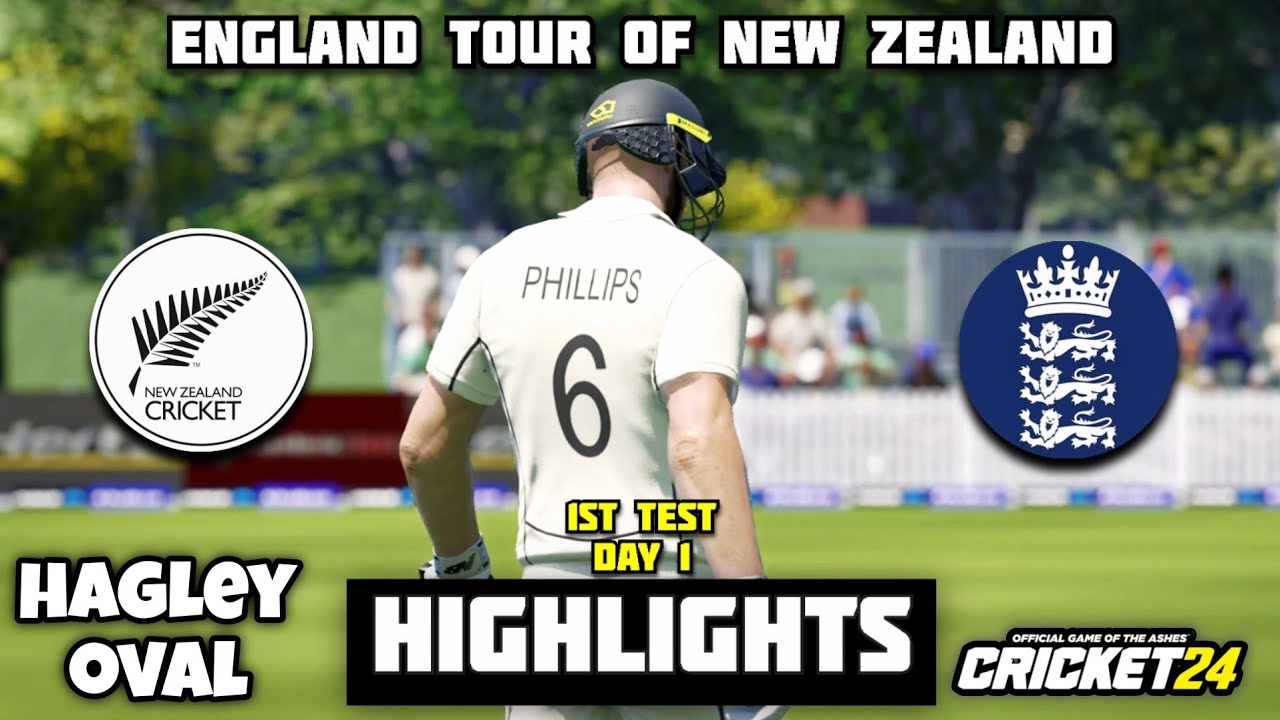 NEW ZEALAND vs ENGLAND - 1st Test Day 1 Highlights | England Tour of ...
