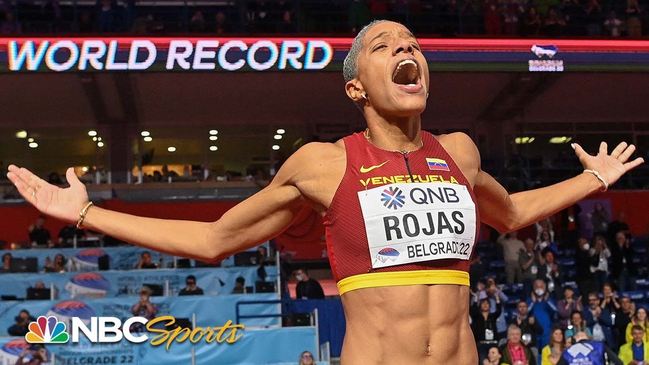 Yulimar Rojas breaks her own triple jump WORLD RECORD | NBC Sports