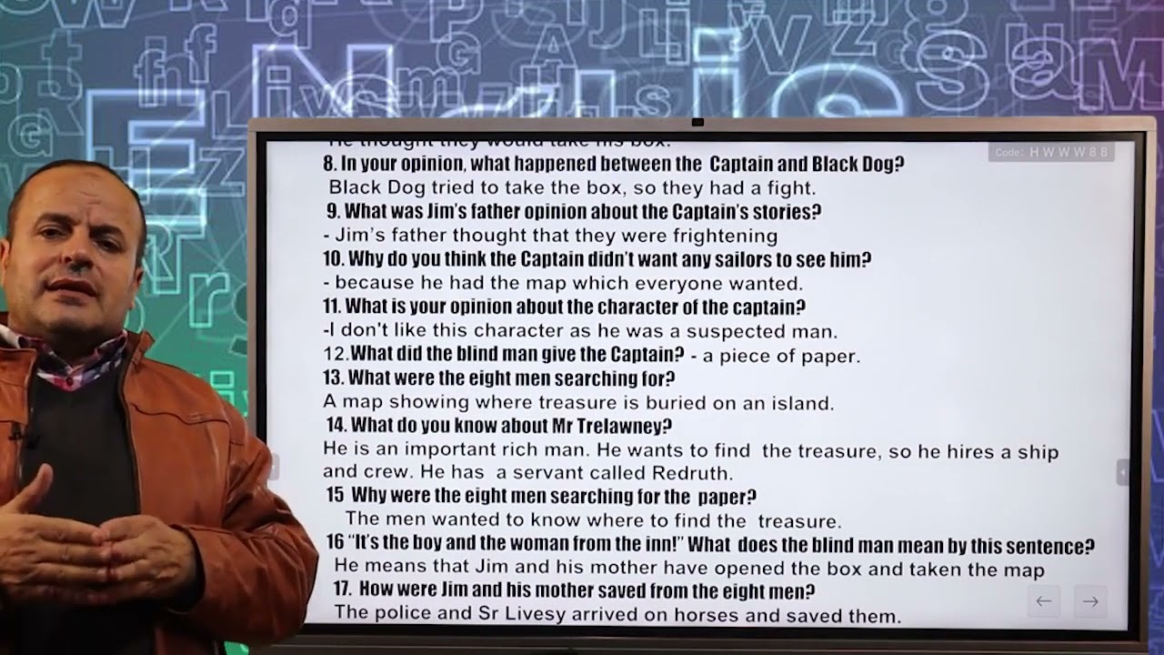 مراجعه ليله الامتحان قصه جزيرة الكنز Treasure Island By Mamdouh Alsaid