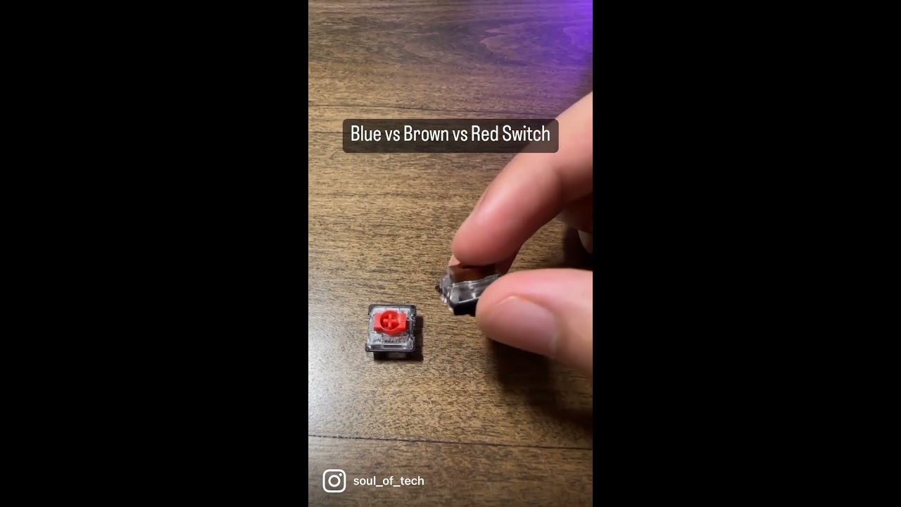 Difference Between A Blue Brown And Red Keyboard Switch