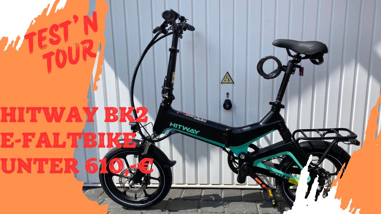 HITWAY BK2. E-Faltbike in Topdesign für unter 610 €. Vom Unboxing bis zur Testfahrt.