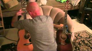playing two guitars at once