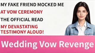 My Fake Friend Mocked Me At Vow Ceremony, The Officier Read My Devastating Testimony Aloud!