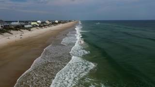 Topsail Island low tide aerial fly over. #Wilbur