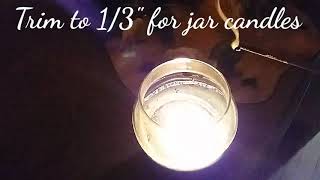 Candle black smoke wick FIX