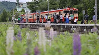 キハ４０でゆく根室線の旅　国鉄色の臨時列車、富良野－東鹿越間を走行
