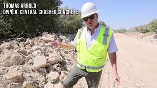 Waco concrete recycler turns rubble into roads