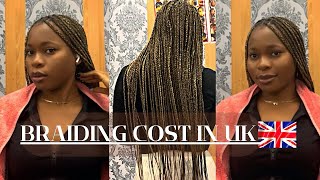 Braiding Hair in the UK: How Much Does it Cost? Knotless braids with expression extensions.
