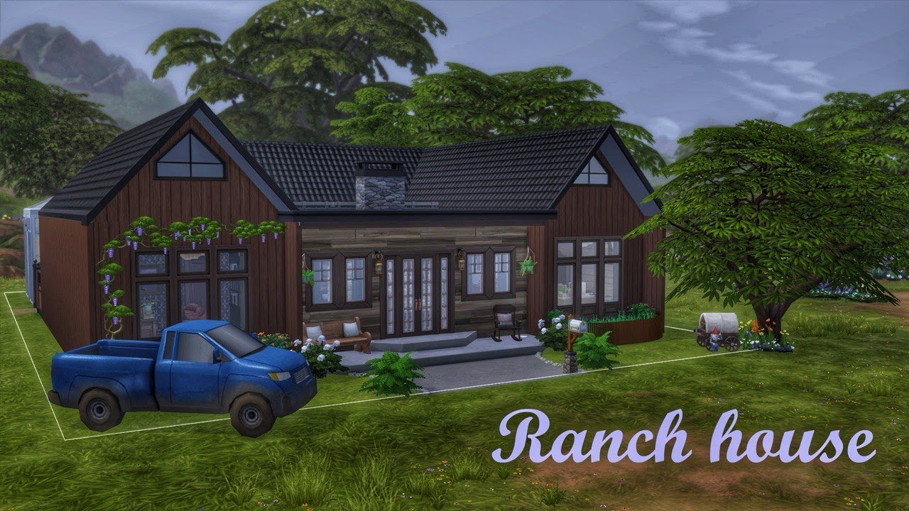 Family ranch hause โNo CC The Sims 4: Speed Build โStop motion - YouTube