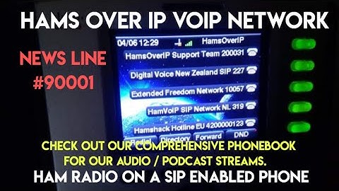 News Line On (HoIP) Hams Over IP VoIP Network For The Amateur Radio Community.