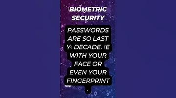 🖥️ Amazing Biometric Security Facts in 10 Seconds! | Tech Shorts