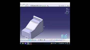 Rib Command in CATIA V5 | Create Ribs Along Any Path 🔥 | #shorts  #cad #3ddesignsoftware