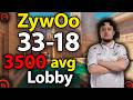 ZywOo 33-18 plays faceit (Anubis) 3500 avg Lobby #cs2 #counterstrike2 #кс2  #faceit #demo #game