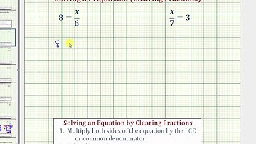 Ex: Solve a Proportion or Equation in the Form x/a=b