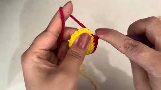 Crochet tutorial for Luffy’s Hat (small size) #luffy #onepiece#crochet