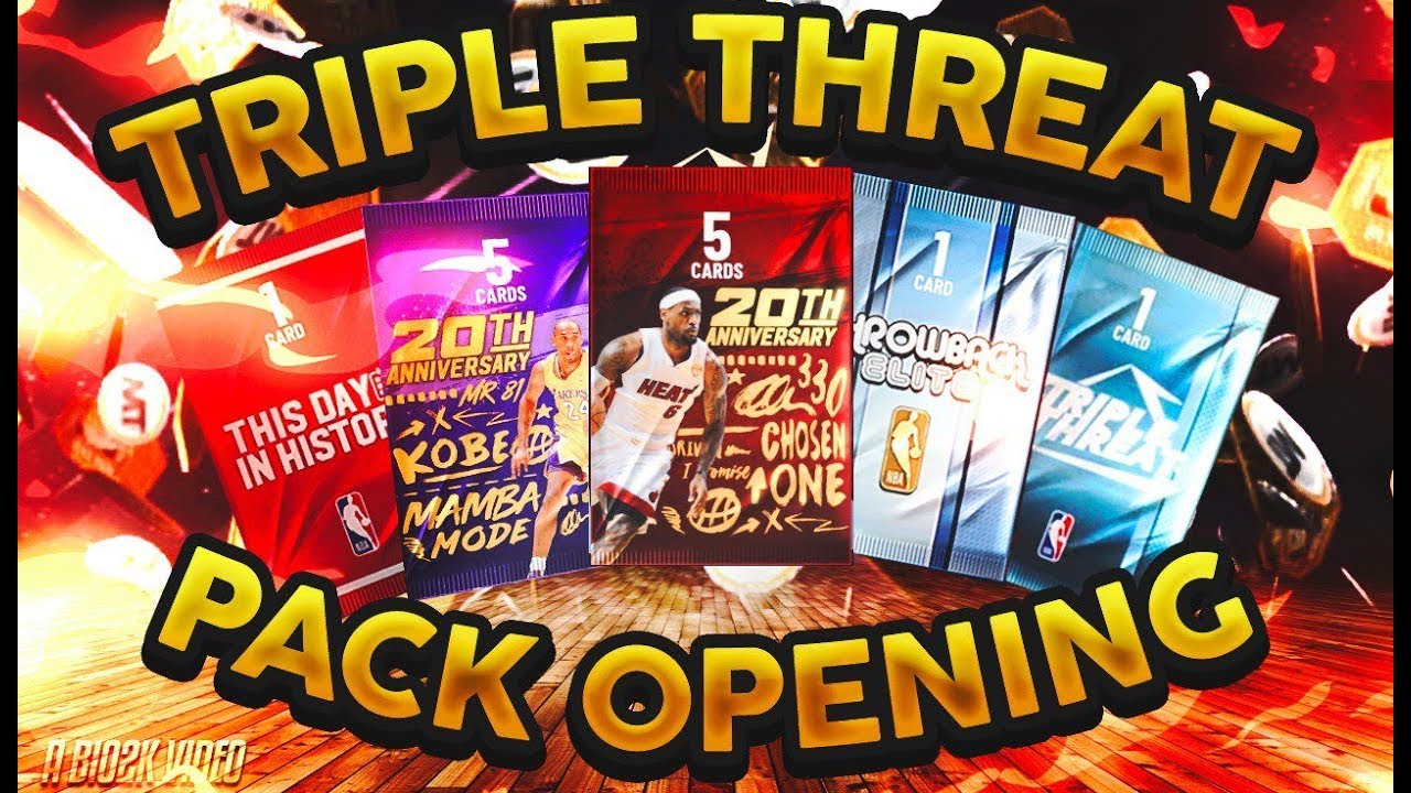 OMG WE PULLED A PINK DIAMOND! SUPER JUICED TRIPLE THREAT PACK OPENING! NBA 2K19