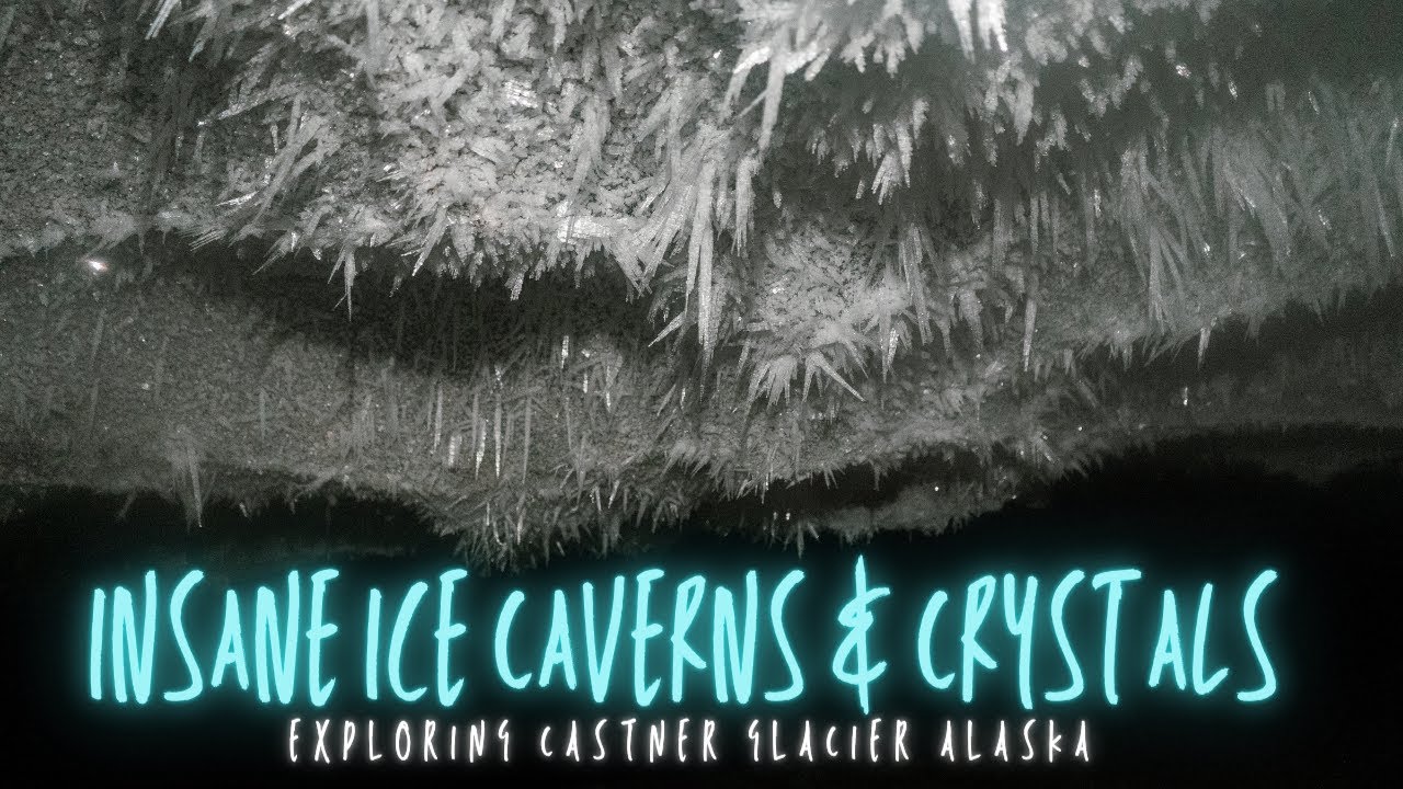 Insane Ice Caverns & Crystals | Exploring Castner Glacier Alaska