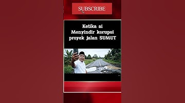Ketika ai menyindir korupsi proyek jalan sumut #ai #koruptor