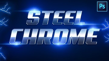 REALISTIC CHROME TEXT Effect in Photoshop | Easy To Follow Tutorial | PE82
