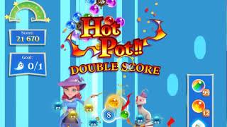 Bubble Witch 2 Saga Level 2037 with no booster & 1 bubble left