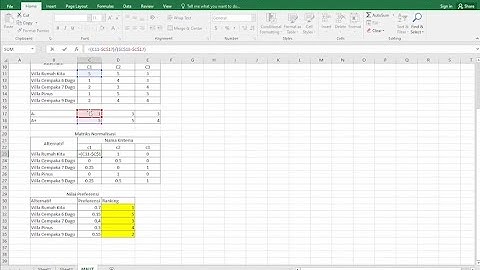 Sistem Pendukung Keputusan : Materi & Simulasi dgn Excel Metode MAUT(Multi Attribute Utility Theory)