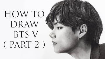 HOW TO DRAW BTS V | step by step | Part - 2