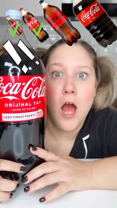 Small to Giant Coca Cola Lemya đĨ¤ #shorts #funny #viral
