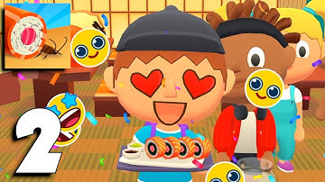 Sushi Roll 3D - Gameplay Part 2 Levels 12-19 (Android,iOS)