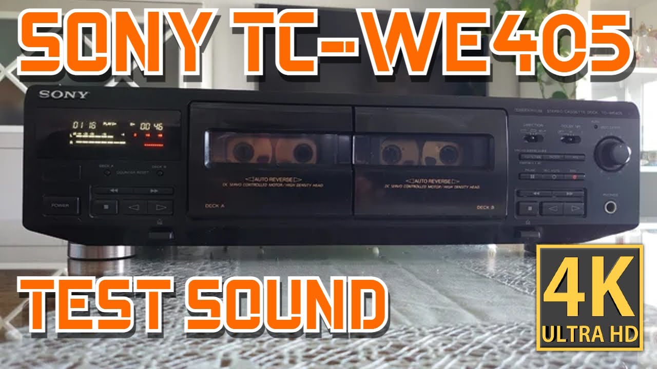 SONY TC-WE435 DOUBLE lecteur de cassettes / Pitch Control / Uniforme 1