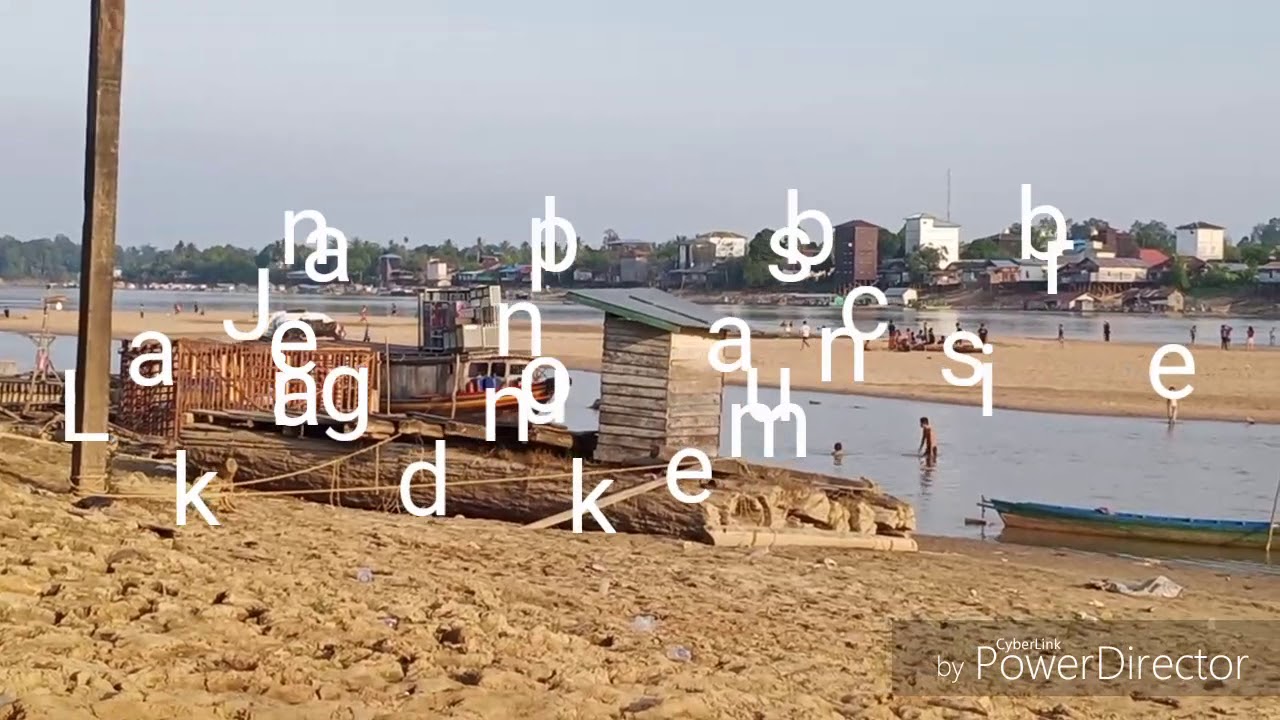 Dampak kemarau DAS Katingan jd tempat wisata....