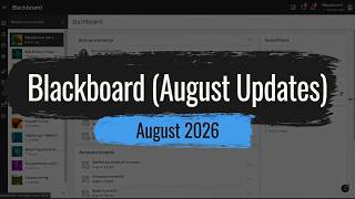 Blackboard Ultra Updates - August 2026 screenshot 3