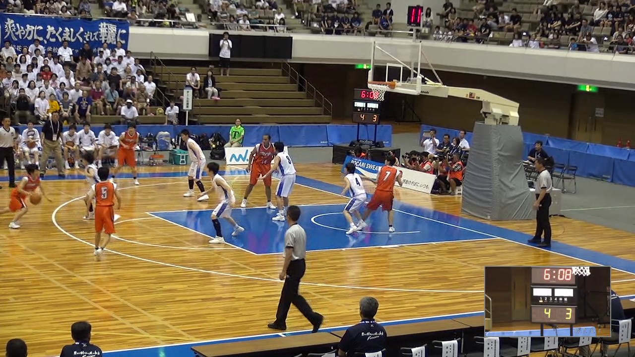 2017年 バスケットボール女子  桜花学園×明星学園 準決勝 1