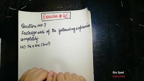 Mathematics Book 1 (D1) |  7th Edition | Exercise # 4C | Q # 7  | Ifra Syed | in Urdu\Hindi