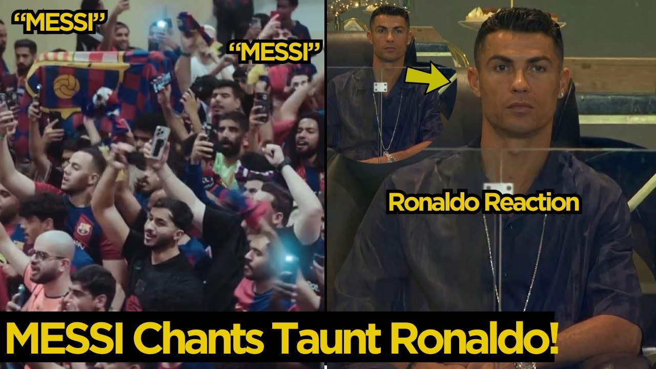 Роналду чуть не расплакался, когда болельщики «Барселоны» скандировали «Месси, Месси» во время фи...