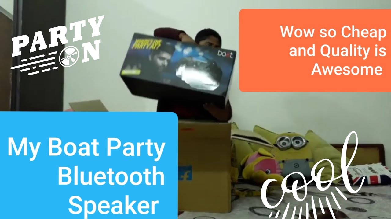 Boat party pal 60 20w bluetooth speaker unboxing and Review YouTube