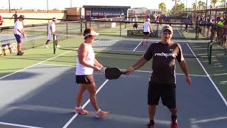 Nationals Pickleball-4.5 MX BRONZE MEDAL Camille Hughes/Chuck Feinstein v M Roush/Tiener-X Nguyen