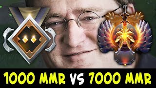 1000 ММР vs 7000 ММР — Страж vs Титан WTF Матчмейкинг Доты