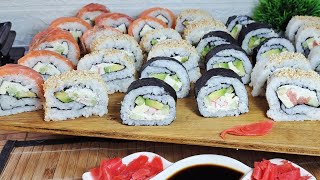 Суші 🍣 Ідеальні суші вдома 🤤 Рис для суші 🍚 Рецепт ідеальних суші вдома 🍱  Рол Філадельфія 🍣