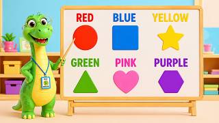 Fun Color Learning for Kids 🌈 Dino School Adventure with Miss Brachie